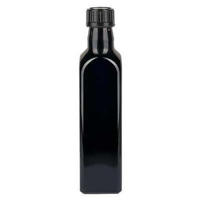 Bild Eckige Flasche Violettglas 1000ml