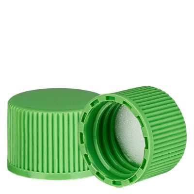 Bild Schraubverschluss grün mit PE Einlage