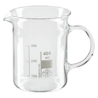 Bild Becherglas 400ml Borosilikatglas, mit Henkel